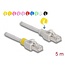 Delock Network cable RJ45 Cat.6A S/FTP with colored clips 5 m