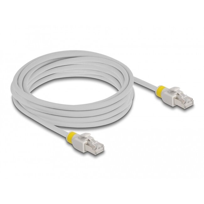 Delock Network cable RJ45 Cat.6A S/FTP with colored clips 5 m