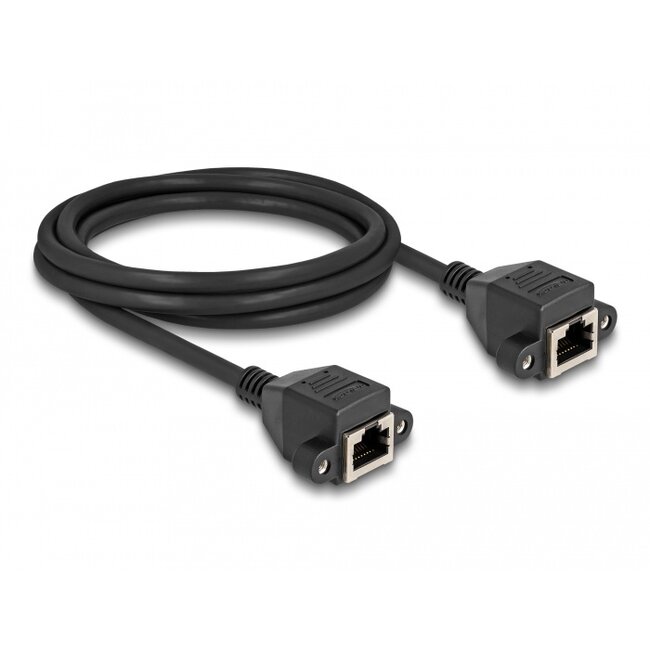 Delock RJ50 Extension Cable female to female S/FTP 2 m black