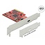 Delock PCI Express x4 Card to 1 x external SuperSpeed USB 20 Gbps (USB 3.2 Gen 2x2) USB Type-C™ female - 3 A