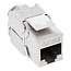 InLine® Cat. 6A aansluitdoos verzonken gemonteerd, 2x RJ45, wit RAL9010