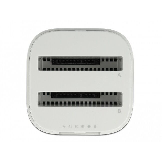 Delock USB Type-C™ 3.2 Docking Station for 2 x 2.5″ SATA HDD / SSD with Clone Function