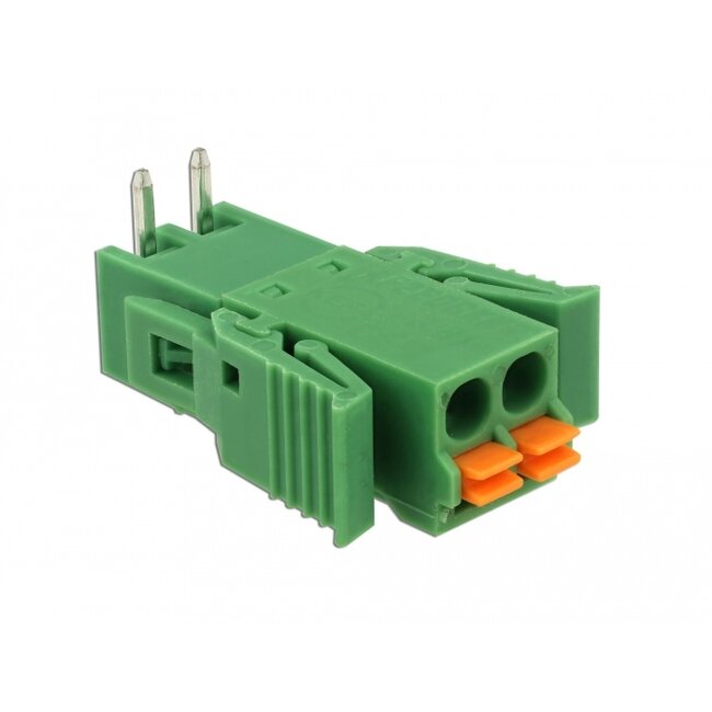 Delock Terminal block set for PCB 2 pin 3.81 mm pitch horizontal