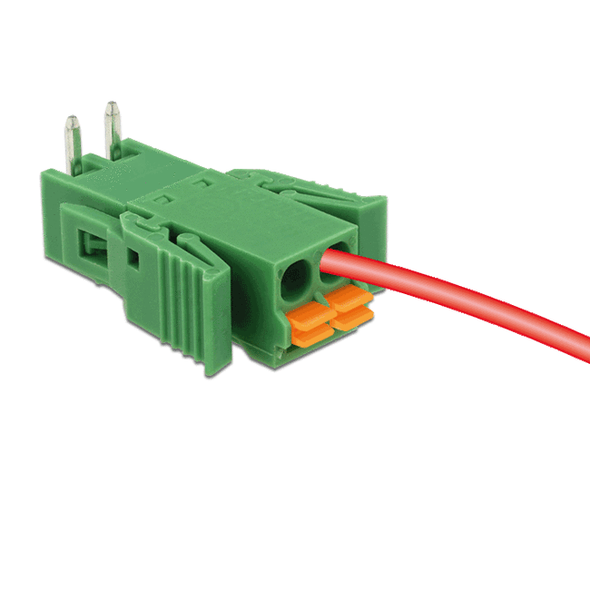 Delock Terminal block set for PCB 2 pin 3.81 mm pitch horizontal