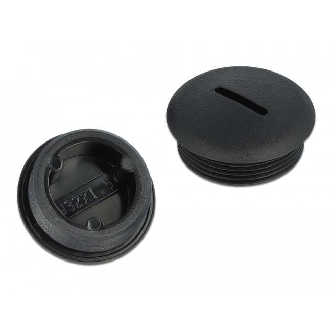 Delock Sealing Plug M32 x 1.5 black 10 pieces