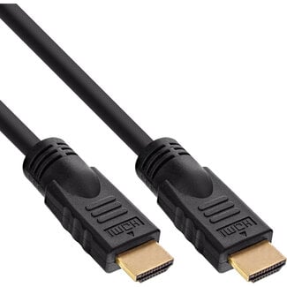 InLine® InLine® HDMI kabel, 19-pins M/M, zwart, vergulde contacten, 10m