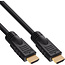 InLine® HDMI kabel, 19-pins M/M, zwart, vergulde contacten, 10m