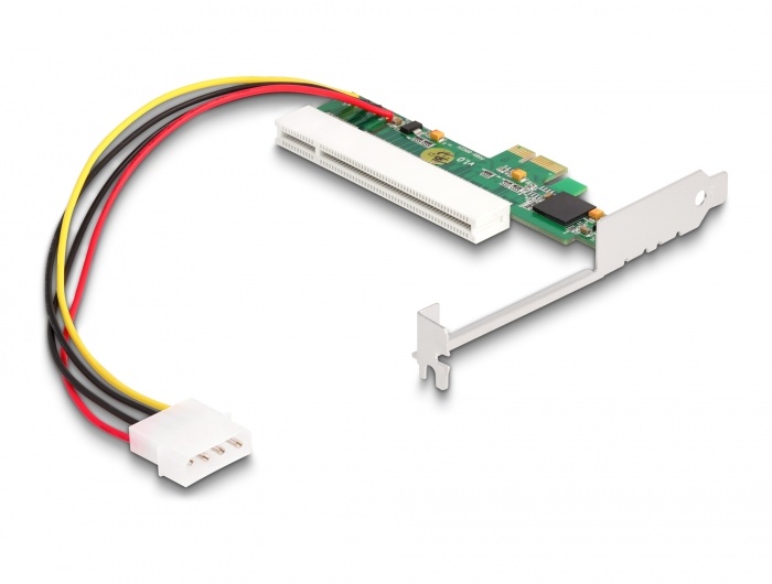 DeLOCK PCI Express x1 - PCI Card 32bit. Hostinterface: PCIe. Kleur van het product: Groen. Breedte: 4,8 mm, Diepte: 1,8 mm. Connectiviteitstechnologie: Draadloos, Aansluitingen: 1x