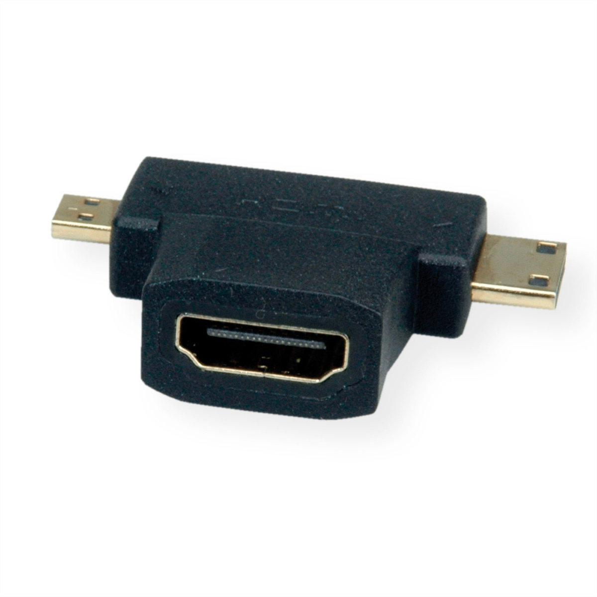 Value 12.99.3166 Adapter [1x HDMI-bus - 1x HDMI-stekker C mini] Zwart