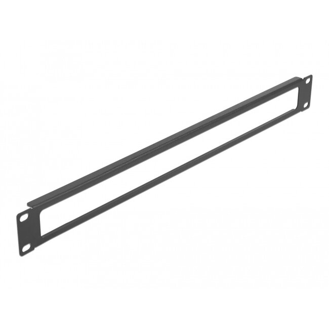 Delock 19″ Network Cabinet Panel with opening 1U black
