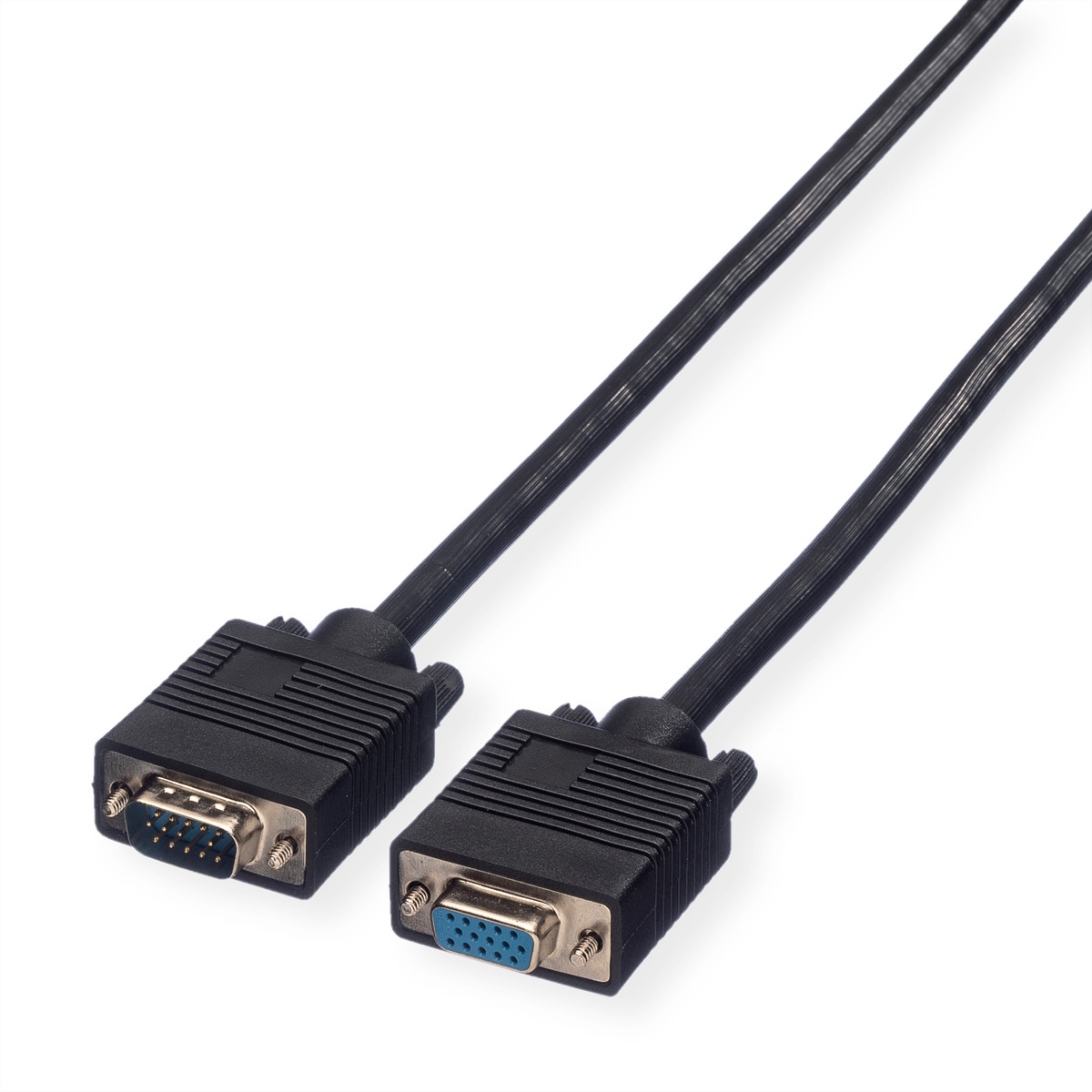 Roline ROLINE HQ VGA kabel HD15 M/F 6,0m. Snoerlengte: 6 m, Aansluiting 1: VGA (D-Sub), Aansluiting 2: VGA (D-Sub)