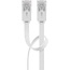 Goobay CAT 6 Flat Patch Cable, U/UTP, white 3 m