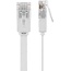 Goobay CAT 6 Flat Patch Cable, U/UTP, white 3 m