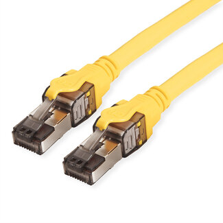 Roline ROLINE S/FTP (PiMF-) patchkabel Cat.8 (Klasse I), LSOH, soepel, geel, 1 m