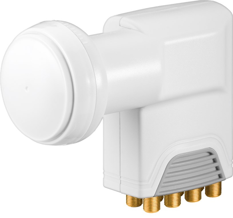 Goobay Universal Octo LNB wit-grijs - digitale SAT-LNB