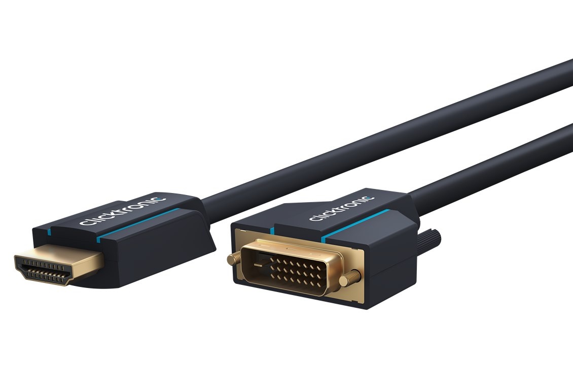 Clicktronic DVI naar HDMI™-adapterkabel