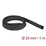 Delock Braided Sleeve with zip fastener heat-resistant 1 m x 20 mm black