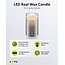 Goobay LED Real Wax Candle in Glass, 7.5 x 12.5 cm