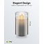 Goobay LED Real Wax Candle in Glass, 7.5 x 12.5 cm