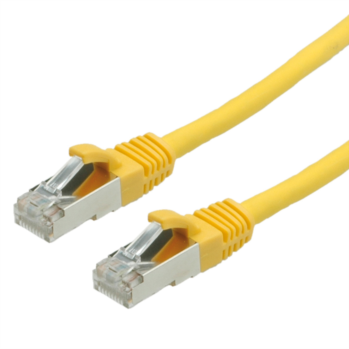 Roline Value S/FTP Patchkabel Cat.6, LS0H, geel, 7m. Kleur van het product: Geel. Impedantie: 100 Ohm, Lengte: 7 mm