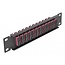 Delock 10″ Fiber Optic Patch Panel 12 Port SC Duplex violet 1U black