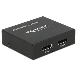 DeLOCK Delock DisplayPort 1.2 Splitter 1 x DisplayPort in > 2 x DisplayPort out 4K