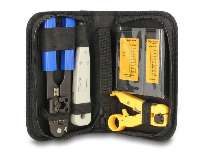 DeLOCK 86105 Toolkit/netwerkgereedschap in etui
