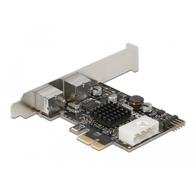 Delock PCI Express x1 Card to 2 x PS/2 and USB Pin Header - Low Profile Form Factor