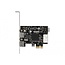 Delock PCI Express x1 Card to 2 x PS/2 and USB Pin Header - Low Profile Form Factor