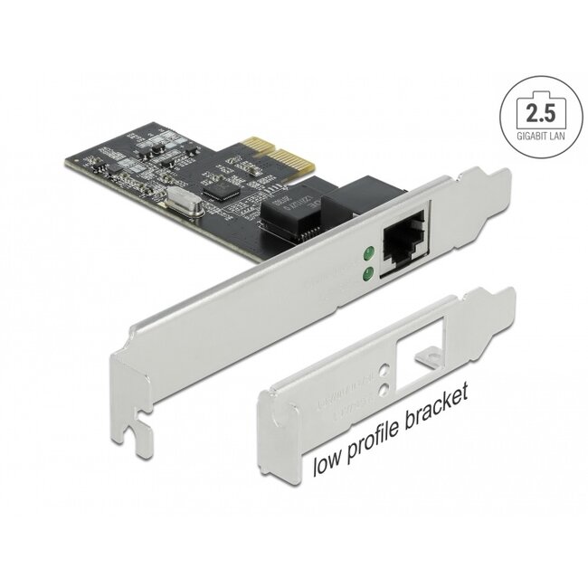 Delock PCI Express x1 Card 1 x RJ45 2.5 Gigabit LAN RTL8125
