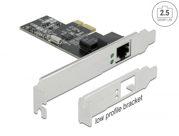 DeLOCK PCI Express x1 Kaart naar 1x 2,5 GB LAN netwerkadapter