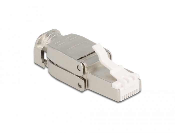 DeLOCK Stecker werkzeugfrei Cat.6a STP