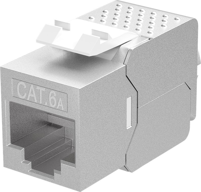 Goobay Keystone modul RJ45 CAT 6A, STP, slim-line