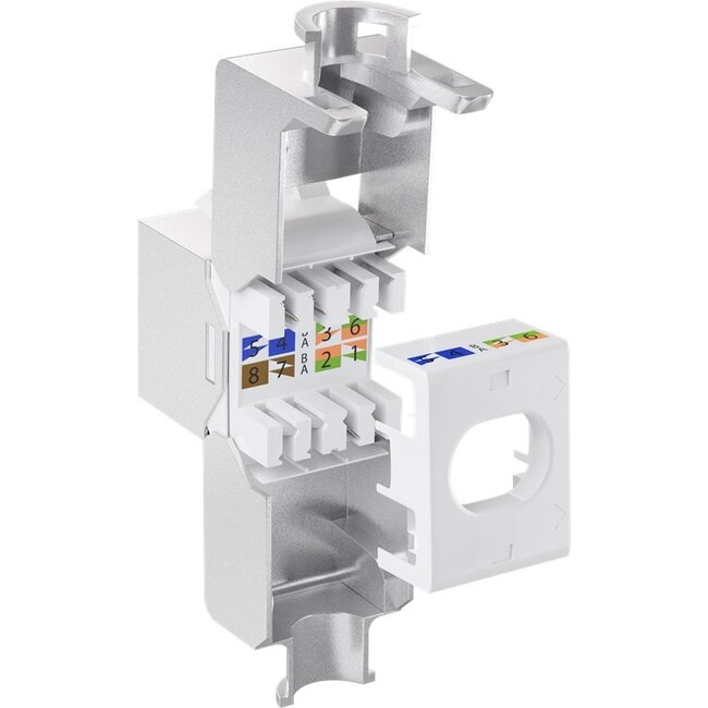 Goobay Keystone Module RJ45 CAT 6A, STP, Slim-Line