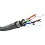 Goobay CAT 5e network cable, SF/UTP, grey 100 m