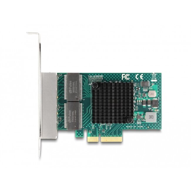 Delock PCI Express x4 Card to 4 x RJ45 Gigabit LAN BCM