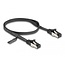 Delock RJ45 Flat Patch Cable plug to plug Cat.8.1 flexible 0.5 m black