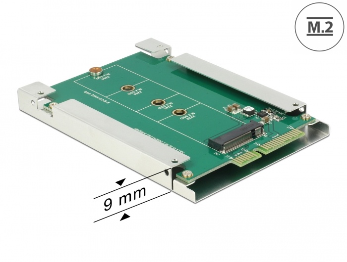DeLOCK 62552. Kleur van het product: Groen. Breedte: 100 mm, Diepte: 70 mm, Hoogte: 9 mm. Aantal per verpakking: 1 stuk(s), Type verpakking: Doos. Overdrachtssnelheid: 6 Gbit/s