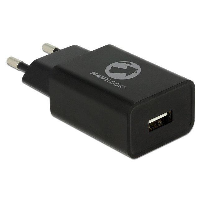 Navilock Charger 1 x USB Type-A 5 V 2.4 A black