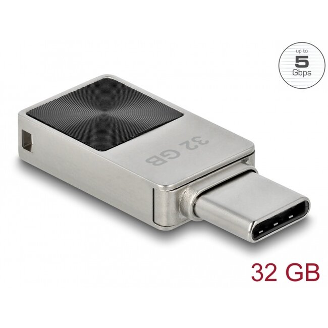 Delock Mini USB 5 Gbps USB-C™ Memory Stick 32 GB - Metal Housing