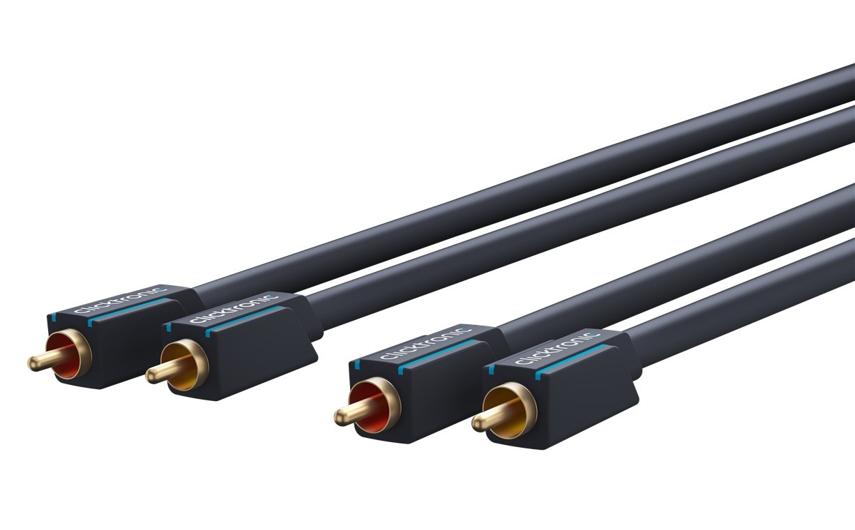 Clicktronic RCA kabel, stereo