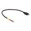 Delock Cable USB 2.0 Micro-B male > 2 x open wires power 20 cm Raspberry Pi