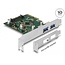 Delock PCI Express x4 Card to 2 x external USB 3.2 Gen 2 Type-A female