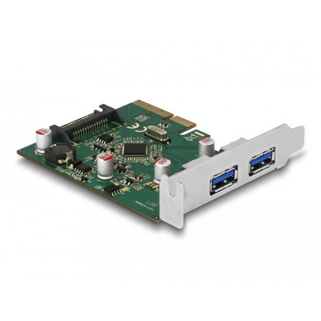 Delock PCI Express x4 Card to 2 x external USB 3.2 Gen 2 Type-A female