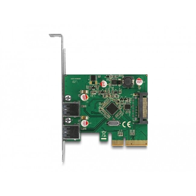 Delock PCI Express x4 Card to 2 x external USB 3.2 Gen 2 Type-A female