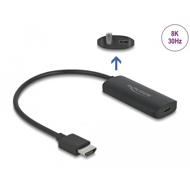 Delock Adapter HDMI-A male to USB Type-C™ female (DP Alt Mode) 8K