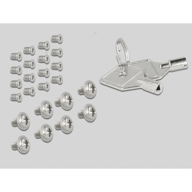 Delock 5.25″ Mobile Rack for 4 x 2.5″ SATA / SAS HDD / SSD 12 Gb/s