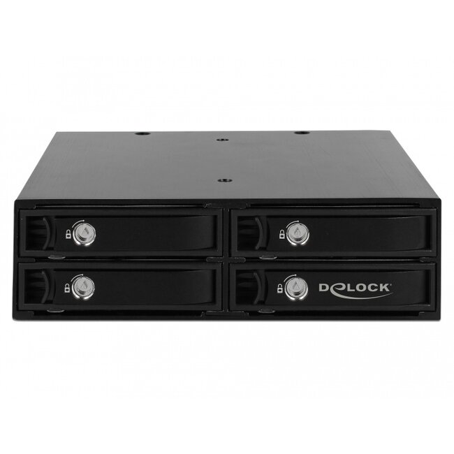 Delock 5.25″ Mobile Rack for 4 x 2.5″ SATA / SAS HDD / SSD 12 Gb/s