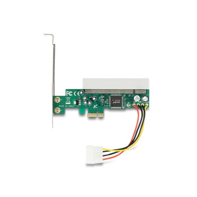 Delock Riser Card PCI Express x1 to 1 x PCI 32 Bit 5 V Slot Asmedia