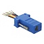 Delock Adapter D-Sub 9 pin male to RJ45 female Assembly Kit blue